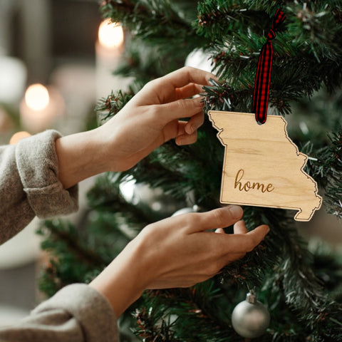 Missouri Home Script Ornament