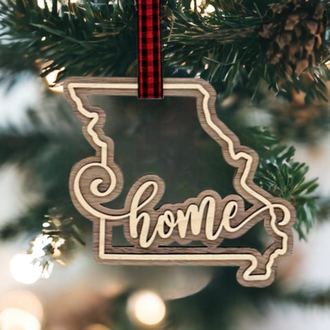 Missouri Home Double Layer Ornament