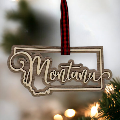 Montana Double Layer Ornament