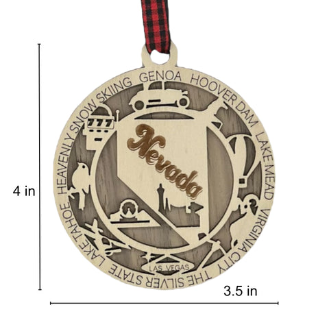 Add a touch of Silver State sparkle to your holiday decor! Our Nevada State Highlights Ornament captures the glitz and glam of iconic moments.