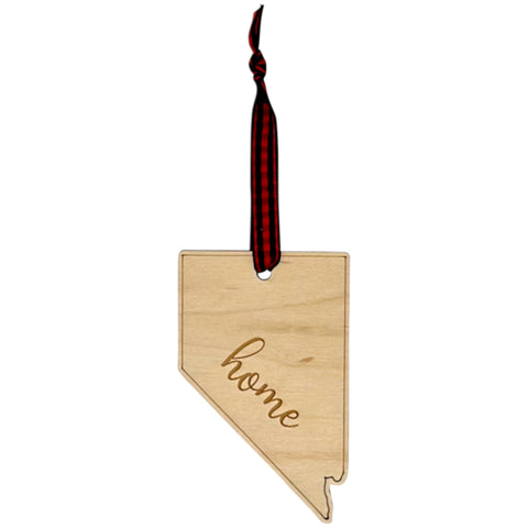 Nevada Home Script Ornament