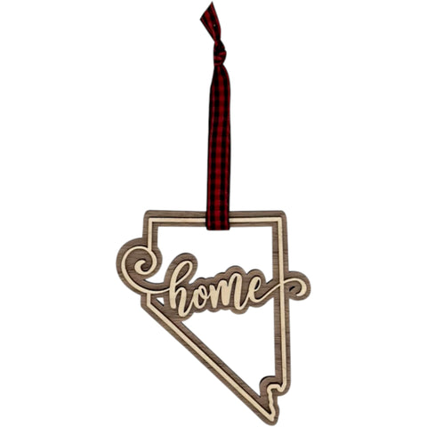 Nevada Home Double Layer Ornament