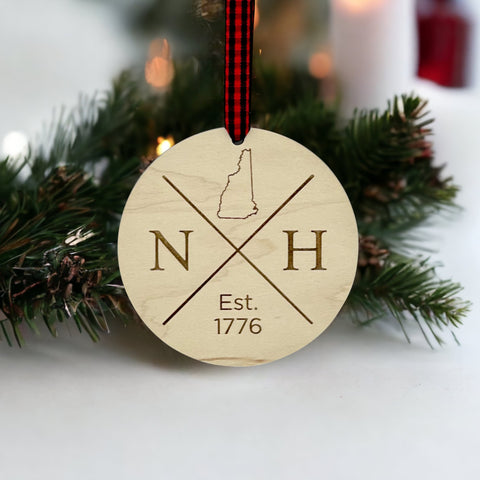 New Hampshire Established Ornament