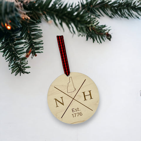 New Hampshire Established Ornament
