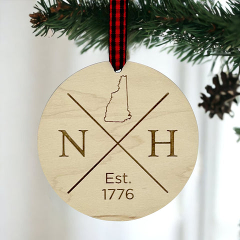 New Hampshire Established Ornament