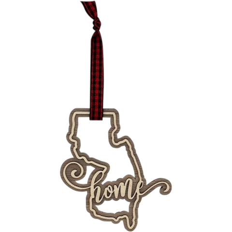 New Jersey Home Double Layer Ornament