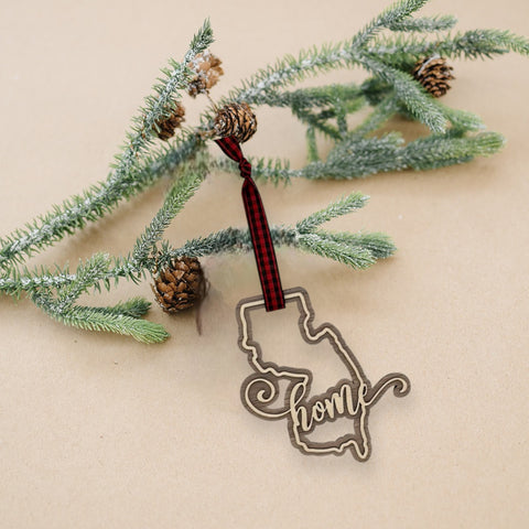 New Jersey Home Double Layer Ornament