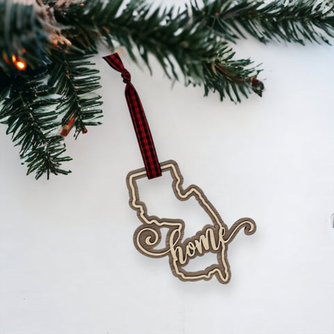 New Jersey Home Double Layer Ornament