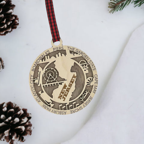 Deck the halls with Jersey pride! Introducing the New Jersey State Highlights Ornament – a perfect blend of Garden State glory and festive flair. Celebrate your roots in style!