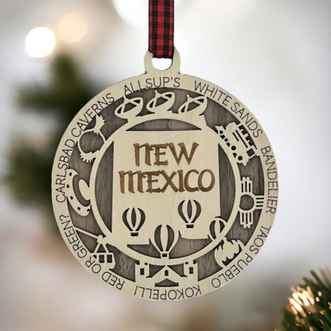Unwrap the spirit of the Land of Enchantment! Introducing the New Mexico State Highlights Ornament – a touch of southwestern magic for your holiday decor. Elevate your festivities with the vibrant colors and culture of the Land of Enchantment!
