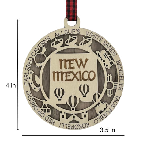 Unwrap the spirit of the Land of Enchantment! Introducing the New Mexico State Highlights Ornament – a touch of southwestern magic for your holiday decor. Elevate your festivities with the vibrant colors and culture of the Land of Enchantment!