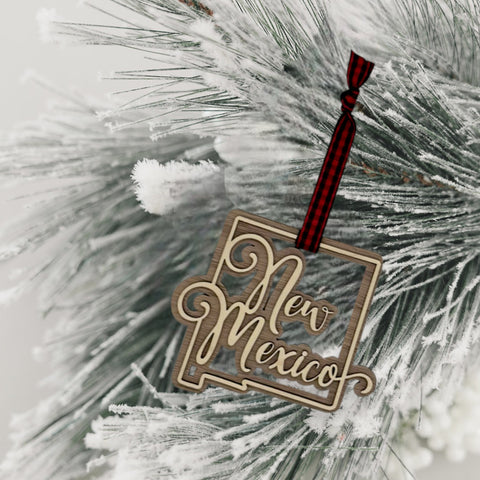 New Mexico Double Layer Ornament