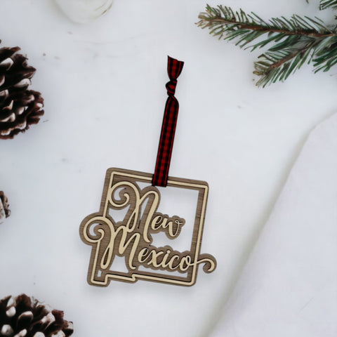 New Mexico Double Layer Ornament