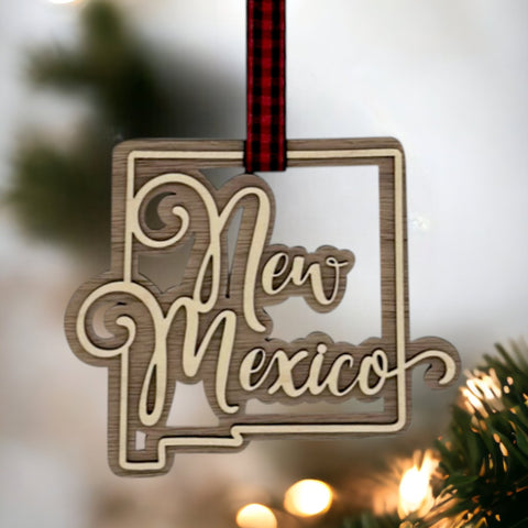 New Mexico Double Layer Ornament