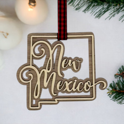 New Mexico Double Layer Ornament
