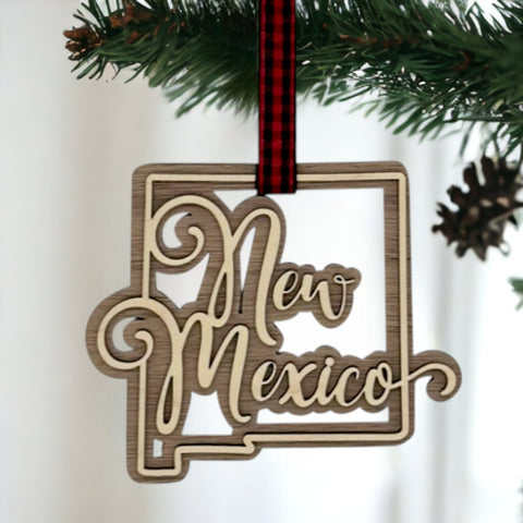 New Mexico Double Layer Ornament