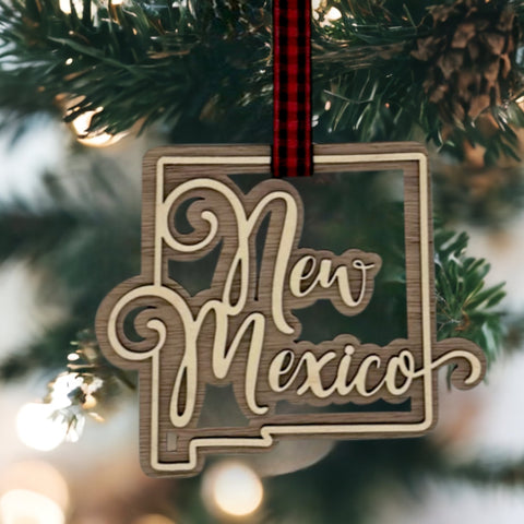 New Mexico Double Layer Ornament