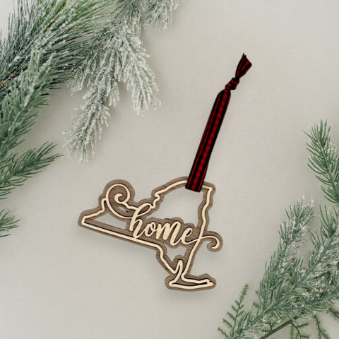 New York Home Double Layer Ornament