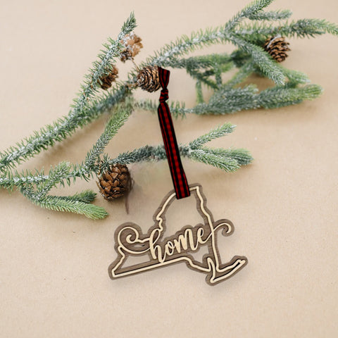 New York Home Double Layer Ornament
