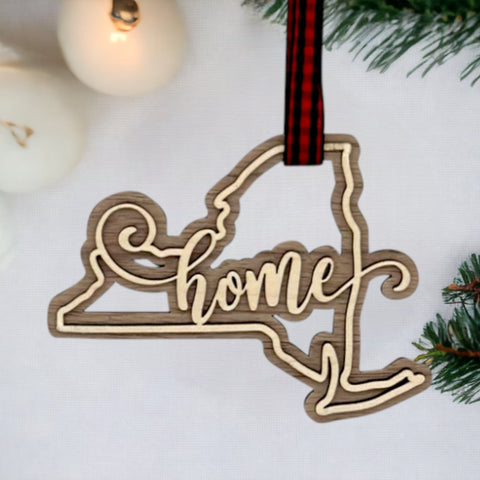 New York Home Double Layer Ornament