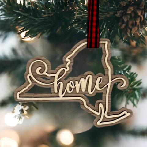 New York Home Double Layer Ornament