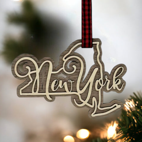 New York Double Layer Ornament