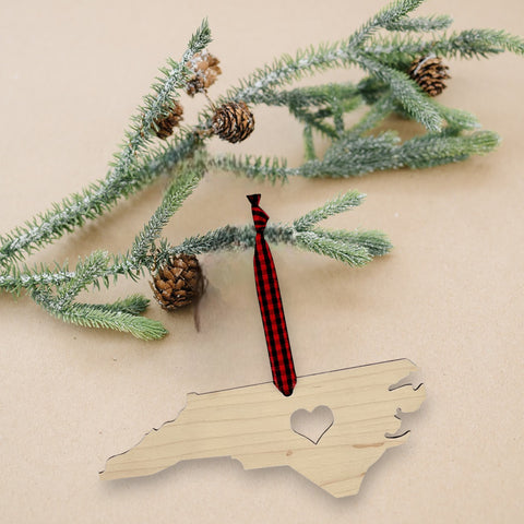 North Carolina Heart Ornament