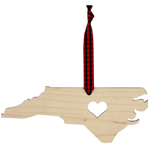 North Carolina Heart Ornament