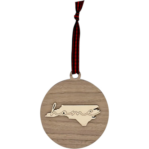North Carolina Home Cursive Ornament