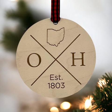 Ohio Established Ornament