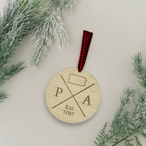 Pennsylvania Established Ornament