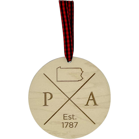 Pennsylvania Established Ornament