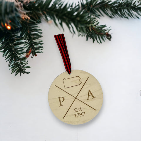 Pennsylvania Established Ornament