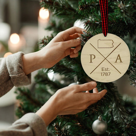 Pennsylvania Established Ornament