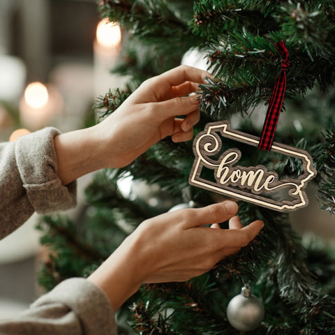 Pennsylvania Home Double Layer Ornament