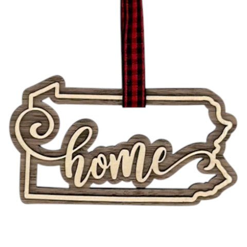 Pennsylvania Home Double Layer Ornament