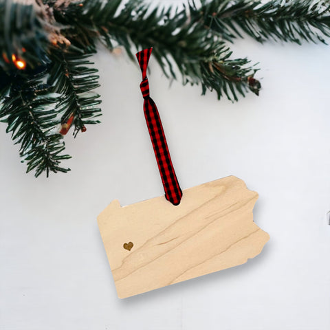 Pennsylvania Custom Home Town Ornament