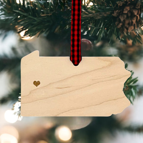 Pennsylvania Custom Home Town Ornament