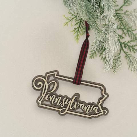 Pennsylvania Double Layer Ornament