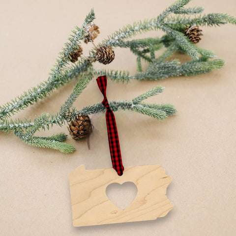 Pennsylvania Heart Ornament