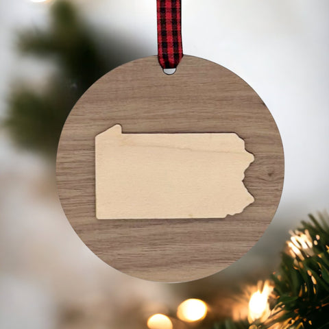 Pennsylvania Raised Ornament