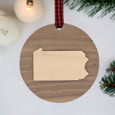 Pennsylvania Raised Ornament