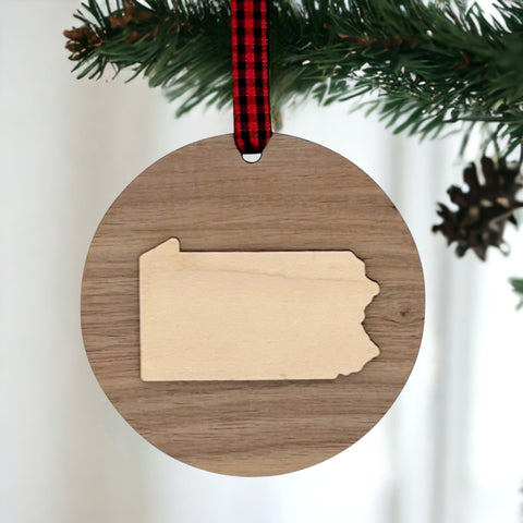 Pennsylvania Raised Ornament