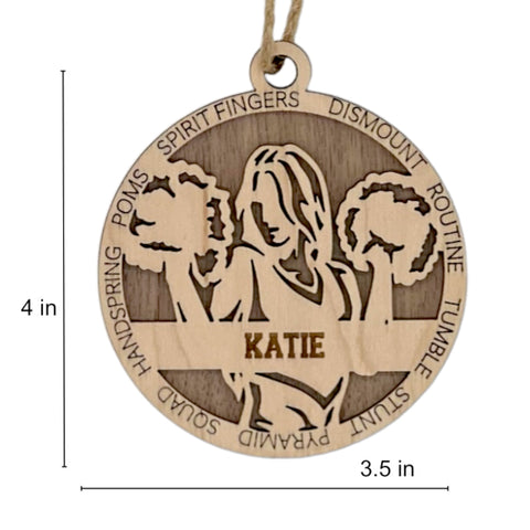 Elevate the spirit of the season with our Personalized Cheerleading Ornament! This custom-crafted keepsake is perfect for cheer enthusiasts. Add a personal touch to your holiday decor and celebrate the cheerleader in your life. Customize now for a spirited ornament that captures the joy and energy of cheerleading. Order your Personalized Cheerleading Ornament today!