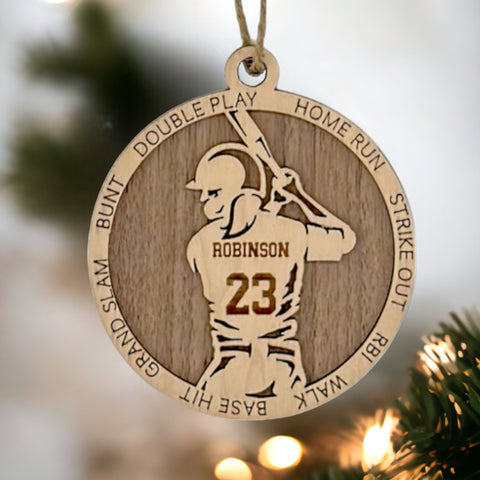 Hit a home run for the holidays with our Personalized Softball Ornament! Crafted for softball enthusiasts, this custom keepsake adds a personal touch to your tree. Celebrate the swing and spirit of your player with this spirited ornament. Customize now for a winning touch in holiday decor – order your Personalized Softball Ornament today!