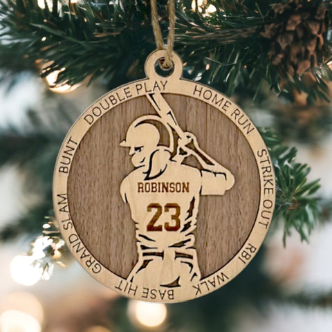 Hit a home run for the holidays with our Personalized Softball Ornament! Crafted for softball enthusiasts, this custom keepsake adds a personal touch to your tree. Celebrate the swing and spirit of your player with this spirited ornament. Customize now for a winning touch in holiday decor – order your Personalized Softball Ornament today!