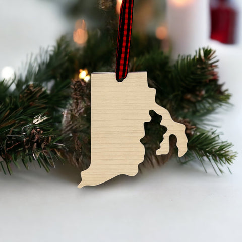 Rhode Island Simple Ornament