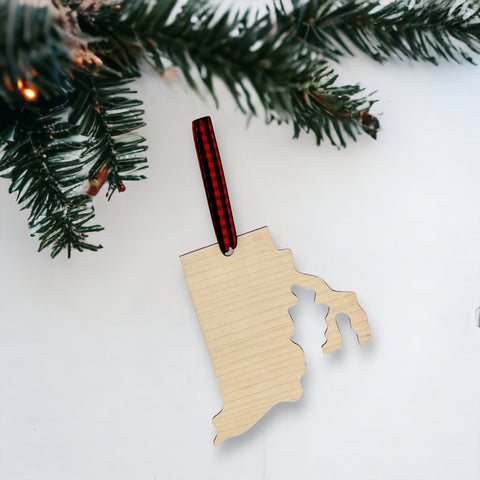 Rhode Island Simple Ornament