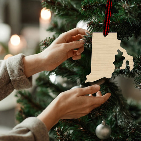 Rhode Island Simple Ornament