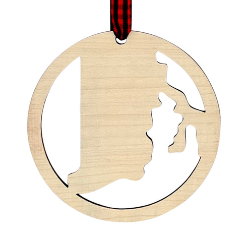 Rhode Island Border Ornament